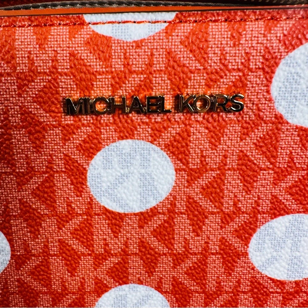 MICHAEL Michael Kors Jet Set East West Polka Dot Crossbody Bag NWT - Picture 8 of 15